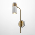 Бра «Техно», Е27, 40 Вт, 21×10×38 см, белый/золотой - фото 24664198