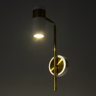 Бра «Техно», Е27, 40 Вт, 21×10×38 см, белый/золотой - фото 24664199