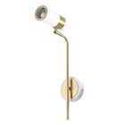 Бра «Техно», Е27, 40 Вт, 21×10×38 см, белый/золотой - фото 24664200