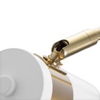 Бра «Техно», Е27, 40 Вт, 21×10×38 см, белый/золотой - фото 24664203