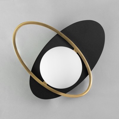 Бра «Хаггес» Е27 40 Вт золото-черный 30×16×30 см