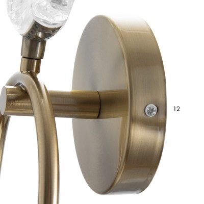 Бра «Птичка» Е27 40 Вт LED 2 Вт золото 20.5×12×44.5 см
