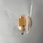 Бра «Бабочка» LED 12 Вт 3000К золото 23×17.5×11 см - фото 37942817