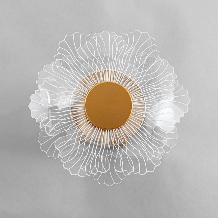 Бра «Пион» LED 4 Вт 4000К золото 20×9×18 см - Фото 1