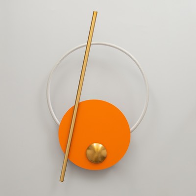 Бра «Алле» LED 17 Вт 3000К оранжевый золото 66×6.5×41 см