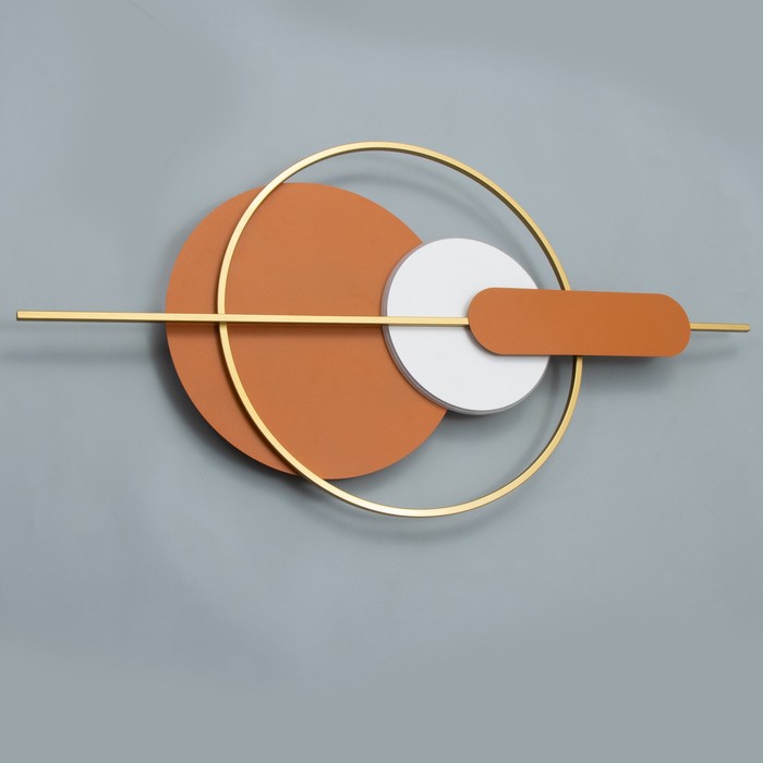 Бра «Алле» LED 16 Вт 3000К оранжевый белый 100×5×50 см - Фото 1