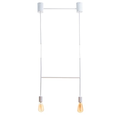 Светильник BayerLux «Лучик» 2хЕ27 40 Вт белый 40×5×30-130 см