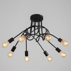 Люстра «Узел» E27 8×40 Вт черный 97×97×48 см BayerLux - фото 4813582