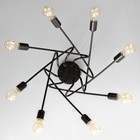 Люстра «Узел» E27 8×40 Вт черный 97×97×48 см BayerLux - фото 4813584