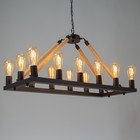 Люстра "Герда" 14хЕ27 40Вт черный 85х35х40см BayerLux - фото 24264205