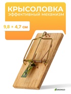 Мышеловка, 8×5 см, дерево, Greengo - Фото 1