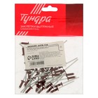 Заклёпки ТУНДРА krep, вытяжные, алюминий-сталь, 3.2×8 мм, красное вино, 50 шт. - Фото 4