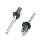Заклёпки ТУНДРА krep, вытяжные, алюминий-сталь, 4×10 мм, темно-зеленые, 50 шт. - Фото 3