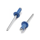 Заклёпки ТУНДРА krep, вытяжные, алюминий-сталь, 4×10 мм, синие, 50 шт. - Фото 3