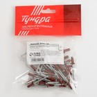 Заклёпки ТУНДРА krep, вытяжные, алюминий-сталь, 4×10 мм, красное вино, 50 шт. - Фото 4