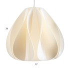 Подвес BayerLux "Гранд" Е27 15Вт  белый 29х29х28-200см - фото 22986756