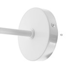 Бра "Годе" Е14 15Вт белый 19х19х20-120см - фото 22986864