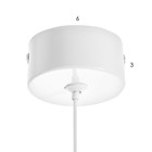 Подвес BayerLux "Клео" Е14 15Вт  белый 15х15х18-200см - Фото 6