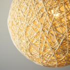 Светильник BayerLux "Ротанг" 3хЕ27 40Вт бежевый 35х35х35-90см - фото 22986907