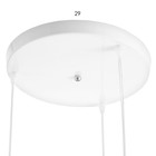 Светильник BayerLux "Ротанг" 3хЕ27 40Вт бежевый 35х35х35-90см - фото 22986908