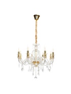 Люстра "Диана" 8хЕ14 40Вт золото 60х60х56-100см BayerLux - фото 22987047