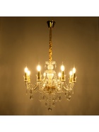 Люстра "Диана" 8хЕ14 40Вт золото 60х60х56-100см BayerLux - фото 22987049