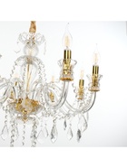 Люстра "Диана" 8хЕ14 40Вт золото 60х60х56-100см BayerLux - фото 22987050