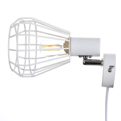 Бра с переключателем на проводе «Хлоя» Е14 40 Вт белый 19×10×18 см