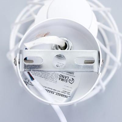 Бра с переключателем на проводе «Хлоя» Е14 40 Вт белый 19×10×18 см