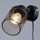 Бра с переключателем на проводе "Камелия" Е14 40Вт черный 17х11х17см 9626438