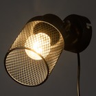 Бра с переключателем на проводе "Камелия" Е14 40Вт черный 17х11х17см 9626438