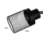 Бра с переключателем на проводе "Камелия" Е14 40Вт черный 17х11х17см 9626438