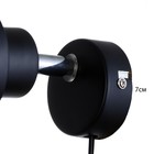 Бра с переключателем на проводе "Камелия" Е14 40Вт черный 17х11х17см 9626438