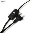 Бра с переключателем на проводе "Камелия" Е14 40Вт черный 17х11х17см 9626438