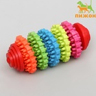 Игрушка для собак литая «Шестеренки», 10 см, 5 вращающихся колец, TPR, МИКС - Фото 3