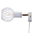 Бра с переключателем на проводе "Бьянка" Е14 40Вт белый 17х11х17см - фото 23051390