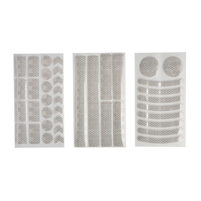 Наклейка на авто, светоотражающая, белый, набор 40 шт.