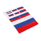 Наклейка на авто, Флаг России, набор 12 шт - фото 7592896