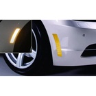 Наклейка на авто, светоотражающая, 13,5×2,5 см, желтый, набор 2 шт - фото 7592906