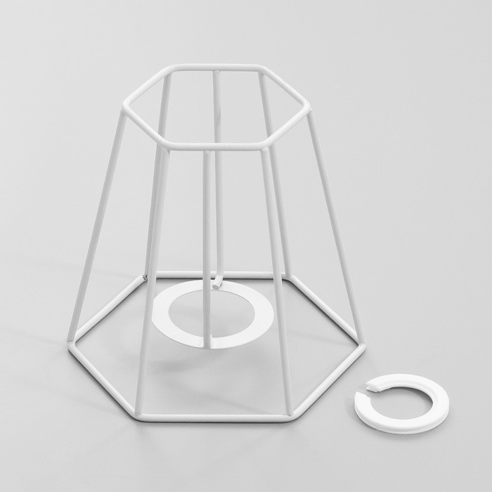 Каркас-основа абажура для люстры «Силуэт», Е27/Е14, 13×13×14 см - Фото 1