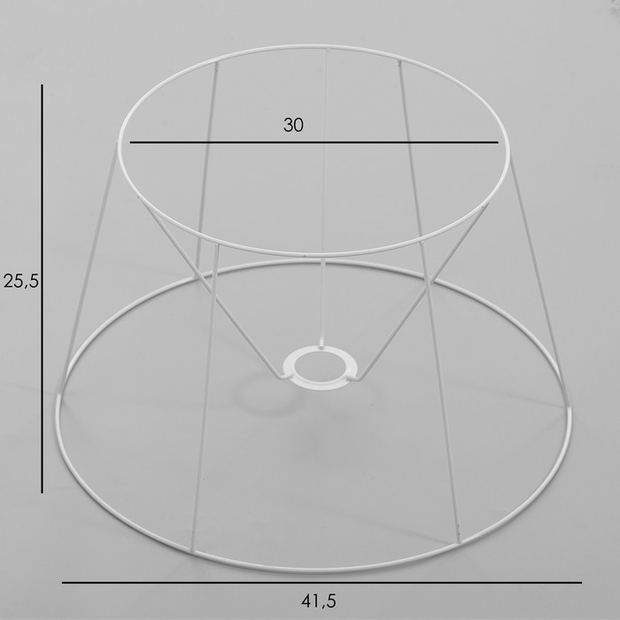 Каркас-основа абажура для торшера "Классика" Е27 42х42х26см