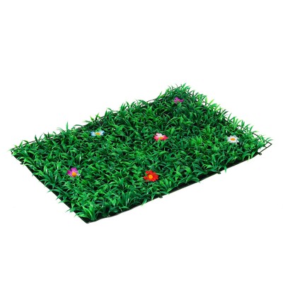 Декоративная панель, 60×40 см, «Трава с цветами», Greengo