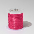 Нить силиконовая (резинка) d=0,5 мм, L=10 м (прочность 2250 денье), цвет розовый - фото 320278256