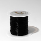 Нить силиконовая (резинка) d=0,5 мм, L=10 м (прочность 2250 денье), цвет чёрный - Фото 2