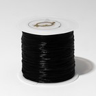 Нить силиконовая (резинка) d=0,5 мм, L=50 м (прочность 2250 денье), цвет чёрный - Фото 2