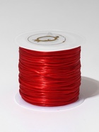 Нить силиконовая (резинка) d=0.5 мм, L=50 м (прочность 2250 денье), красная - Фото 3