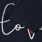 Комплект женский домашний (футболка/бриджи), цвет тёмно-синий, размер 44 - фото 25374878