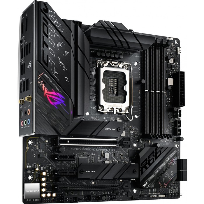 Материнская плата Asus ROG STRIX B660-G GAMING WIFI Soc-1700 Intel B660 4xDDR5 mATX AC`97 8c   10044 - фото 51445383