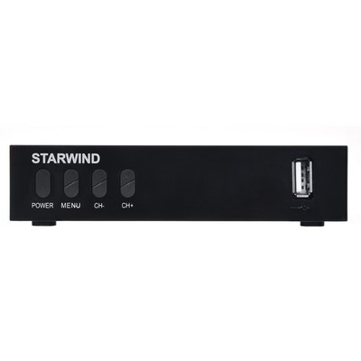 Ресивер DVB-T2 Starwind CT-220 черный