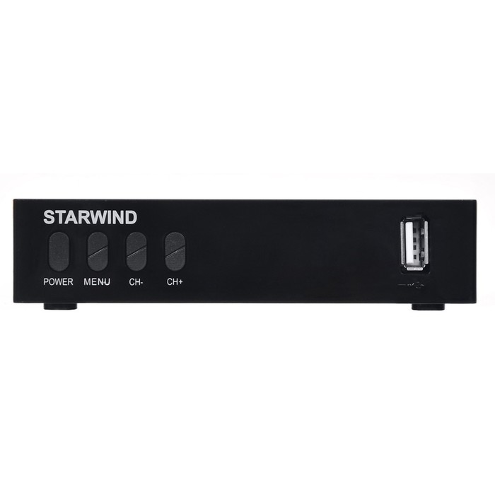 Ресивер DVB-T2 Starwind CT-220 черный - Фото 1